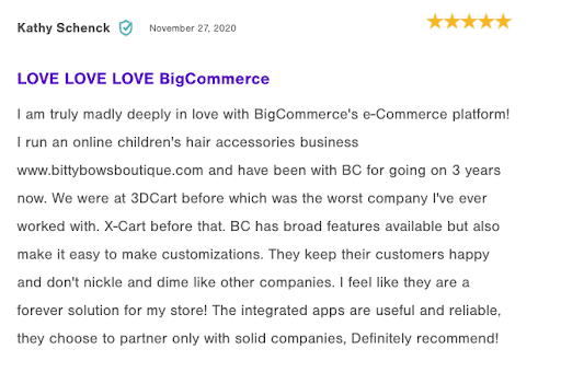 Revue BigCommerce 3