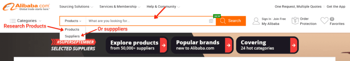 Search Alibaba