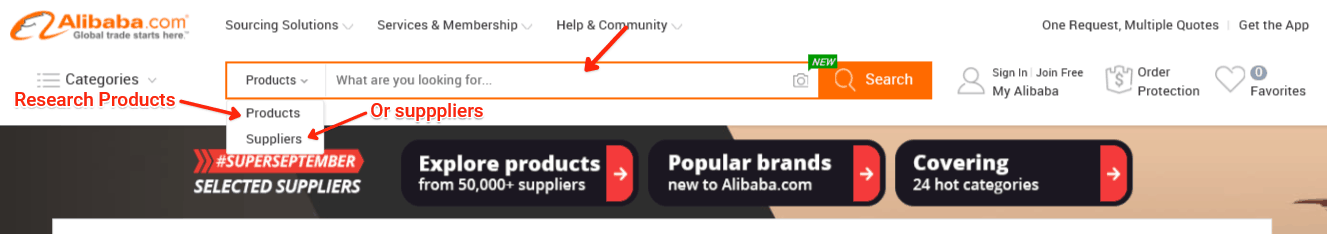 Alibaba a la fuente