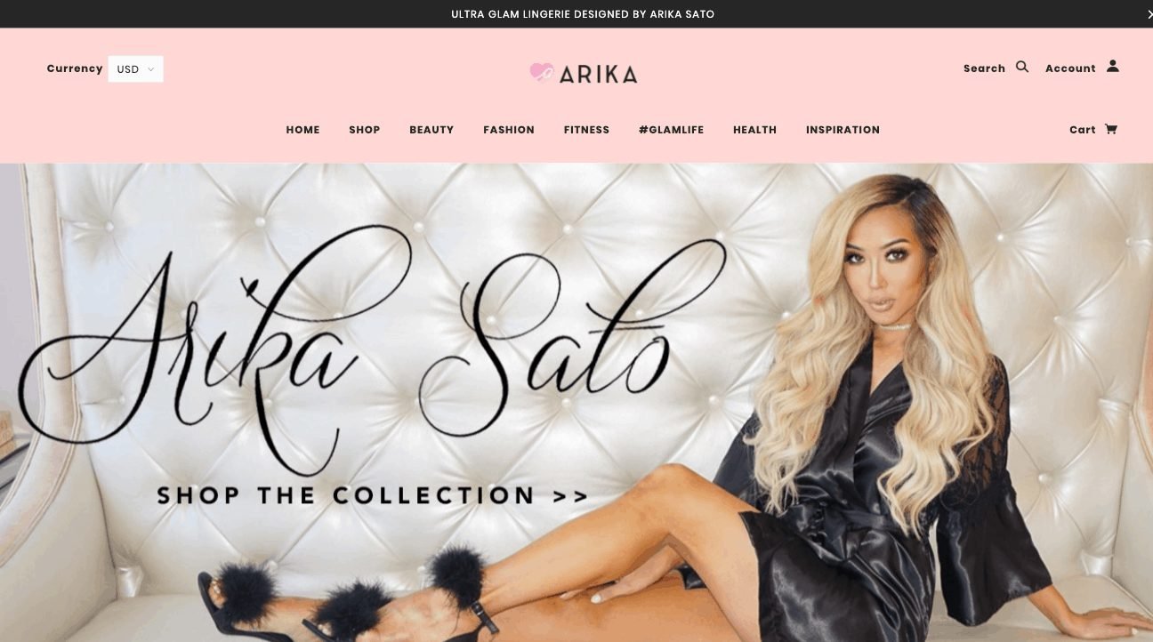 ARIKA SATO clothing line business