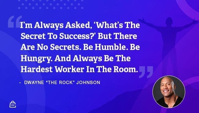 Quote 23 The Rock Hard Work