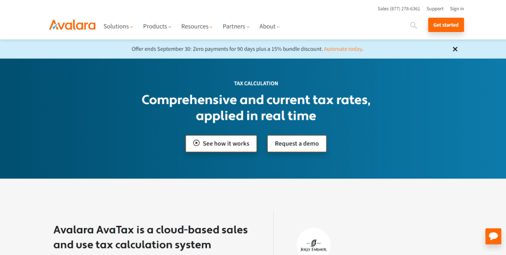 Avalara Avatax Automated Sales Tax Software