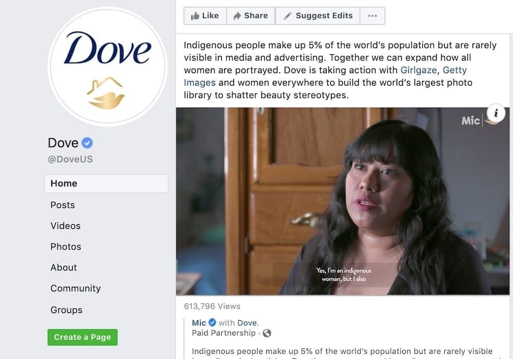 Dove is talked about more for its focus on beauty and positive body image than it is for its bath products.