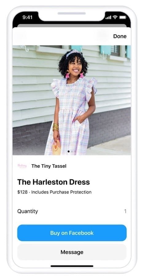 Facebook is making huge changes to their shopping experience with the option to turn your business page into a full end to end ecommerce store including product tags in posts so a visitor can click a Facebook ad and buy instantly on the fully integrated Facebook checkout system (only available in the US at the time of writing).