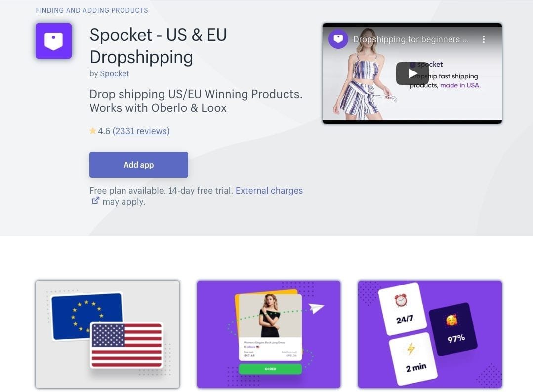 Spocket Shopify App