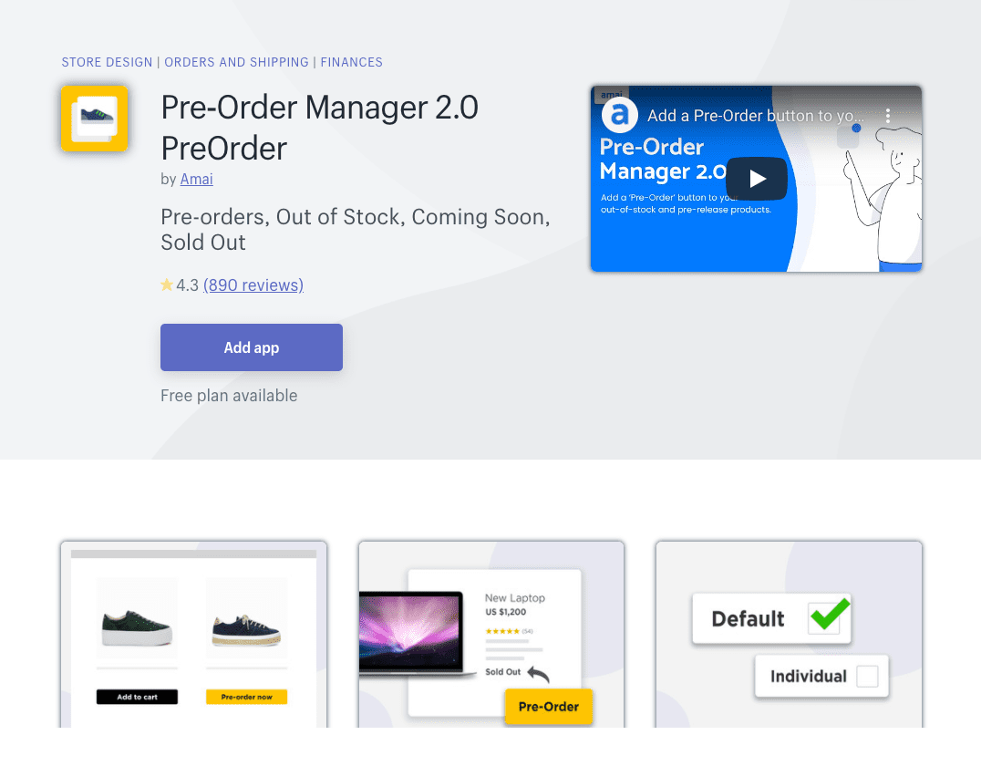 Preorder Manager Shopify App