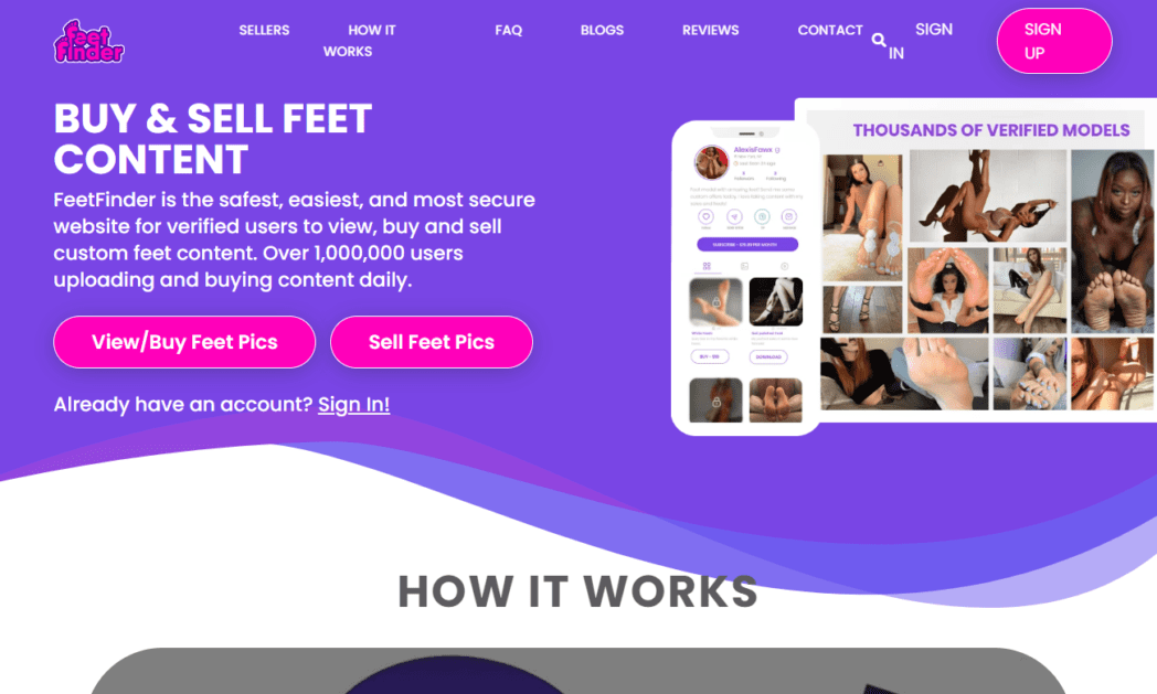 Feet Finder Home Page