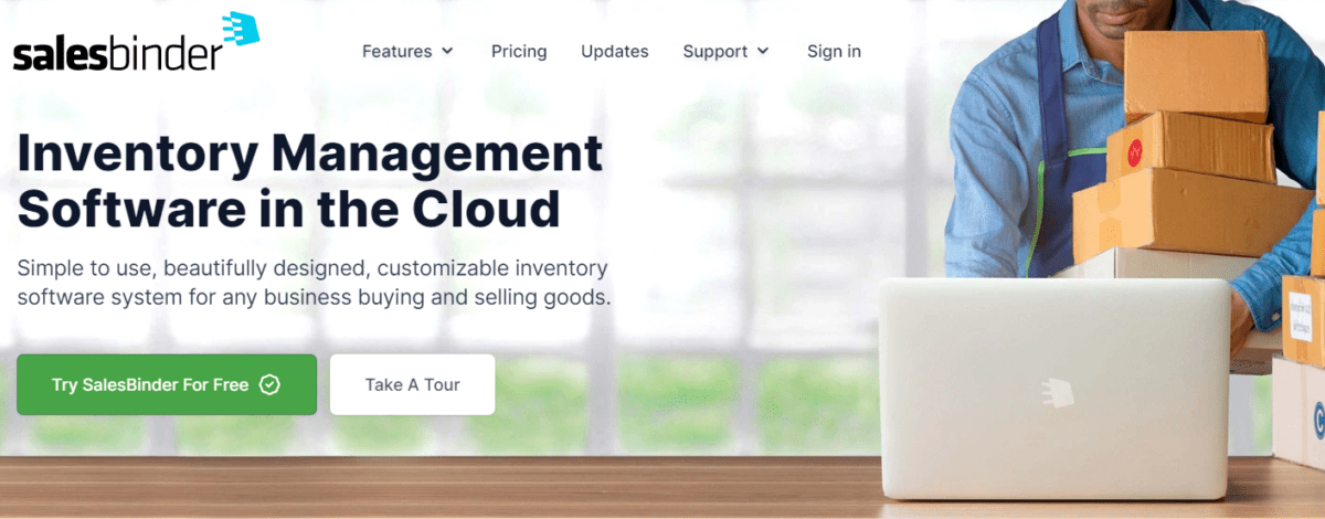 SalesBinder inventory management