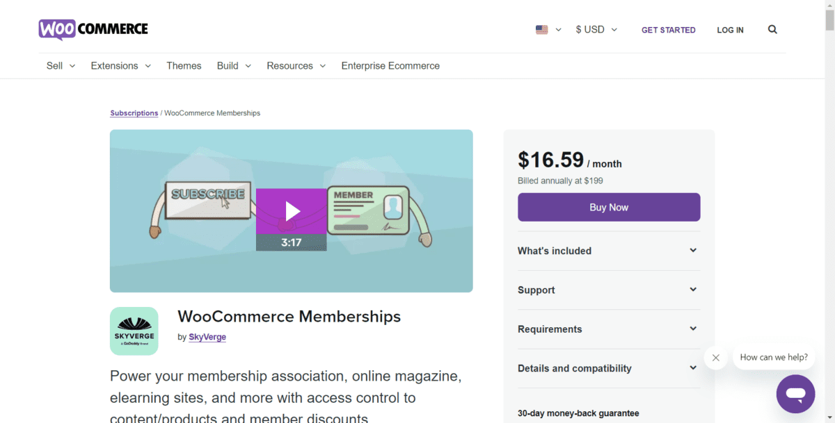 WooCommere Memberships