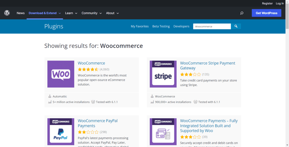 WordPress WooCommerce Plugins