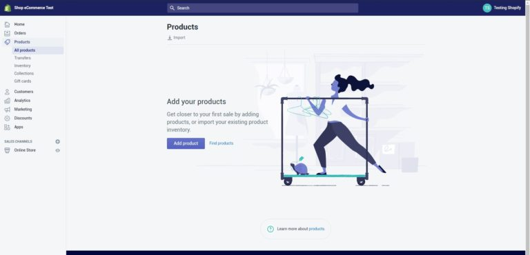 Add your products to shopify