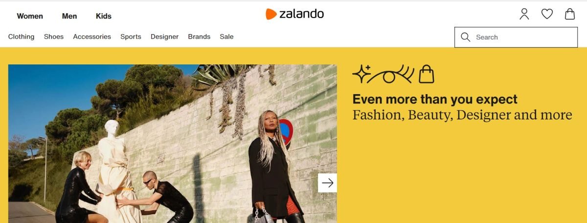 zalando homepage