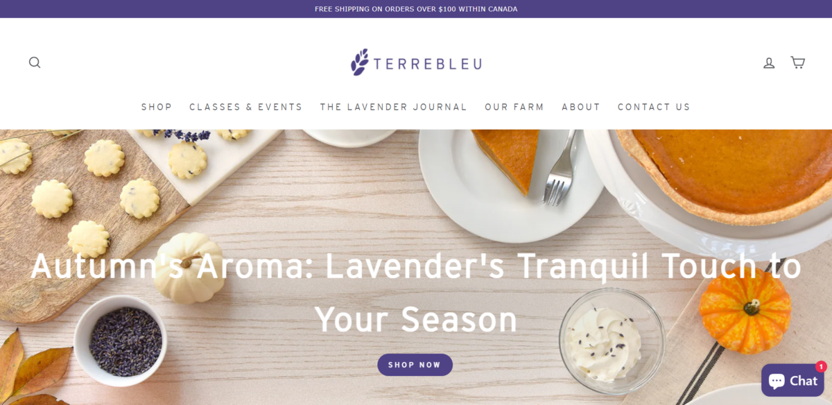 Terrebleu Homepage