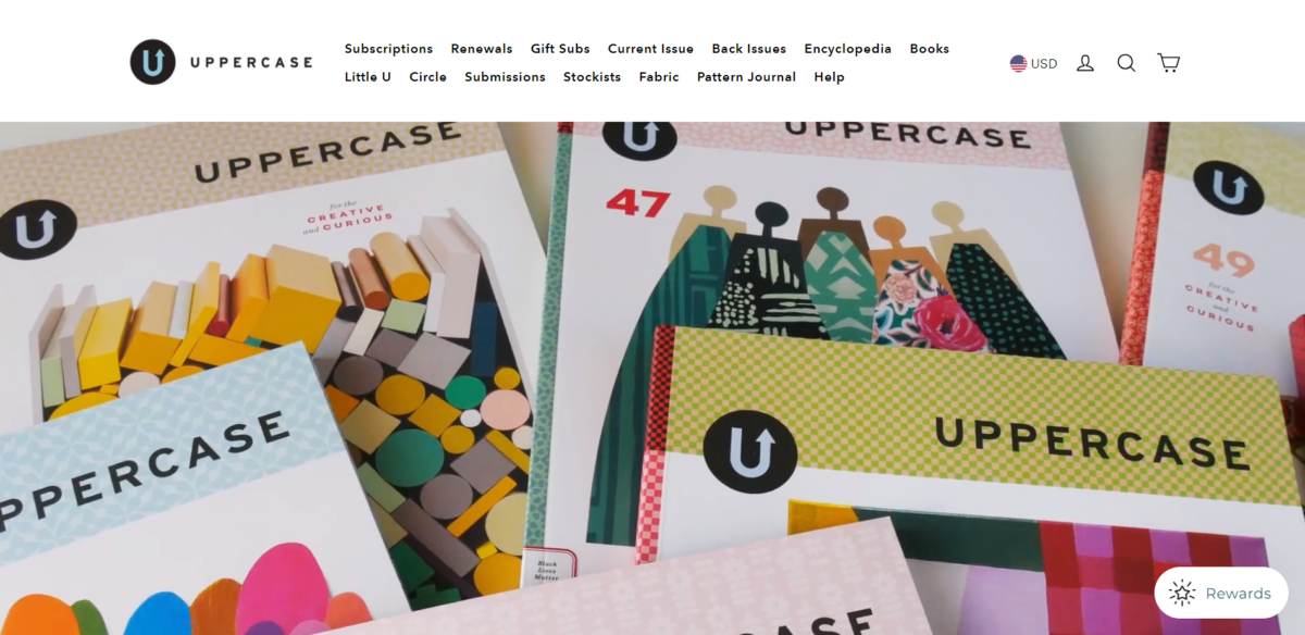 Uppercase Magazine Homepage