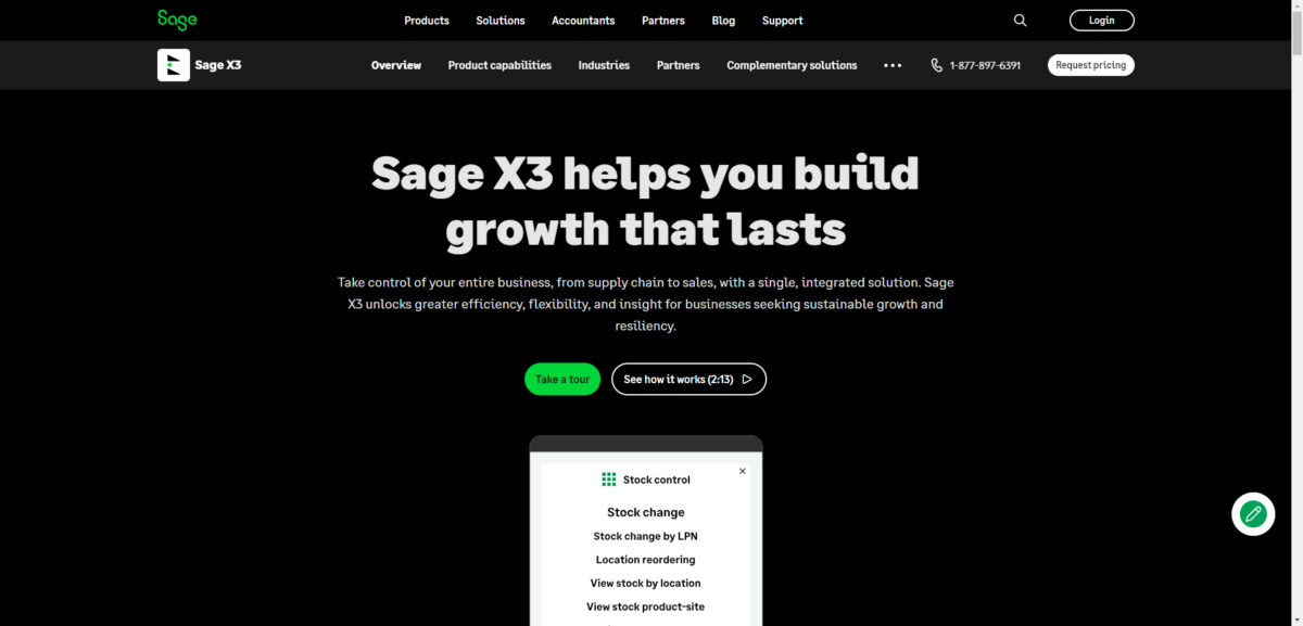 Sage X3 Warehouse Management Software